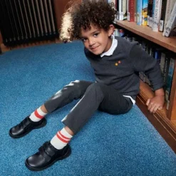 Sale Engineer BOY/Kids Velcro School Shoes | Leather School Shoes
