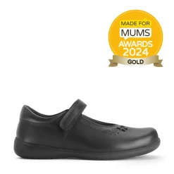 New Glisten Kids Velcro School Shoes | Leather School Shoes