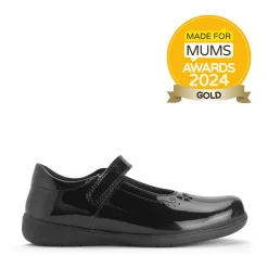 Outlet Glisten Kids Velcro School Shoes | Leather School Shoes