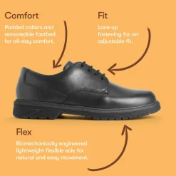 Online Glitch BOY/Kids Lace Up School Shoes | Leather School Shoes
