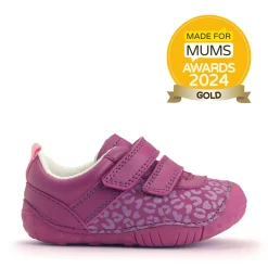 Fashion Little Smile Girls Wide Fit Shoes & Trainers | Girls Pre Walker Shoes. Age 0-1