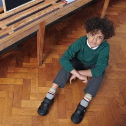 Discount Rocket BOY/Kids Velcro School Shoes | Leather School Shoes