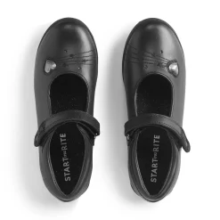 Fashion Stardust Kids Velcro School Shoes | Leather School Shoes